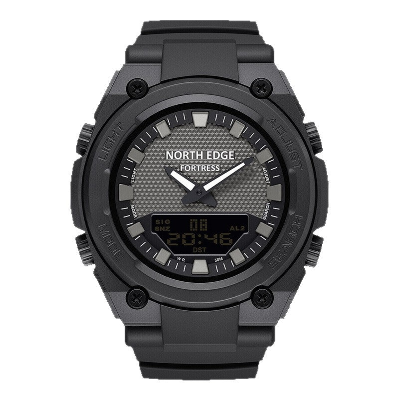 Dual-display Multi-function Luminous Quartz Watch For Students