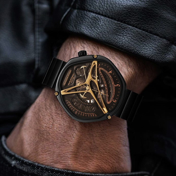 Men's 46mm Hollowed Out Alien High-End Watch | Stainless Steel