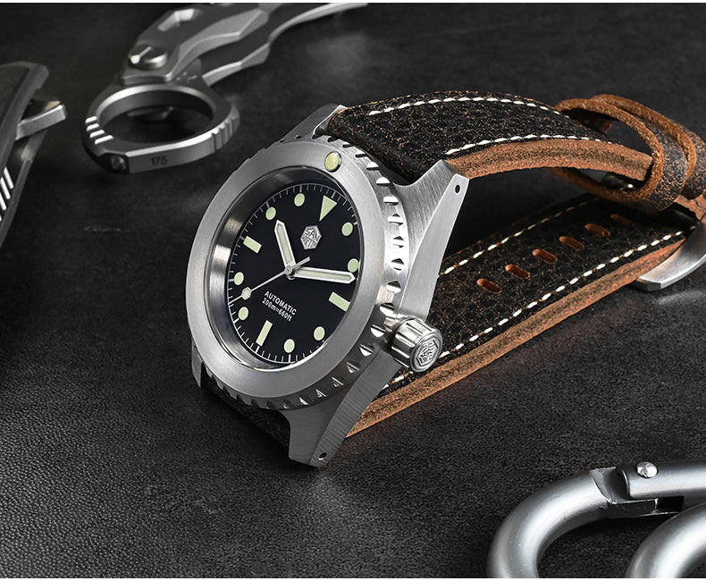 Men's 200M Pro Diver Automatic Watch – 41mm Sapphire Crystal Mechanical with C3 Luminous