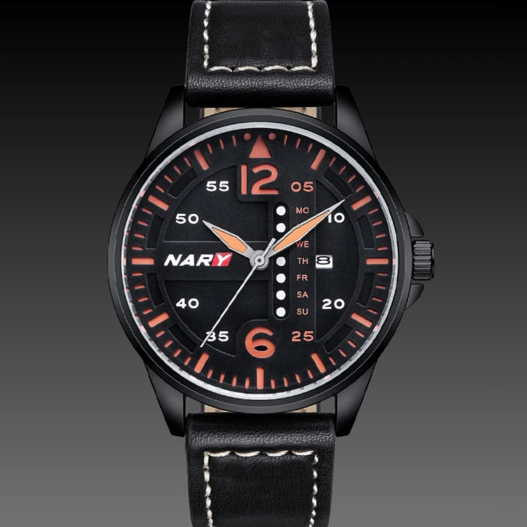 Stylish Sophisticated Dial Water-resistant Quartz Watch For Men