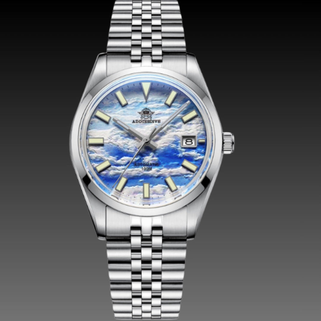 Men's Automatic Mechanical Skeleton Watch – Luminous Steel Band Waterproof Timepiece