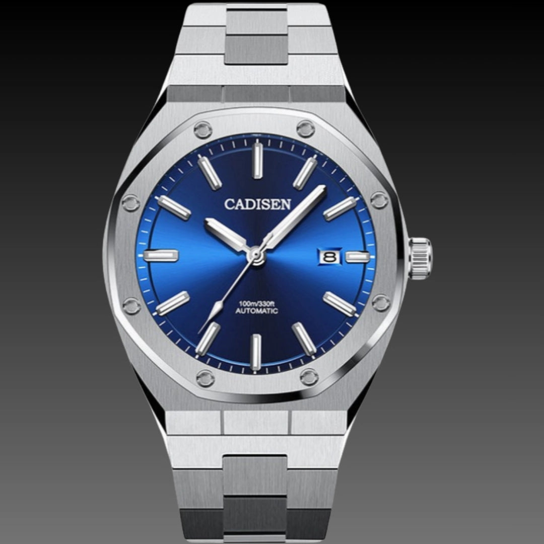 Men's 46mm Luxury Automatic Watch – Seiko NH35A Movement with 100M Waterproof Rating (12.5mm Thick)