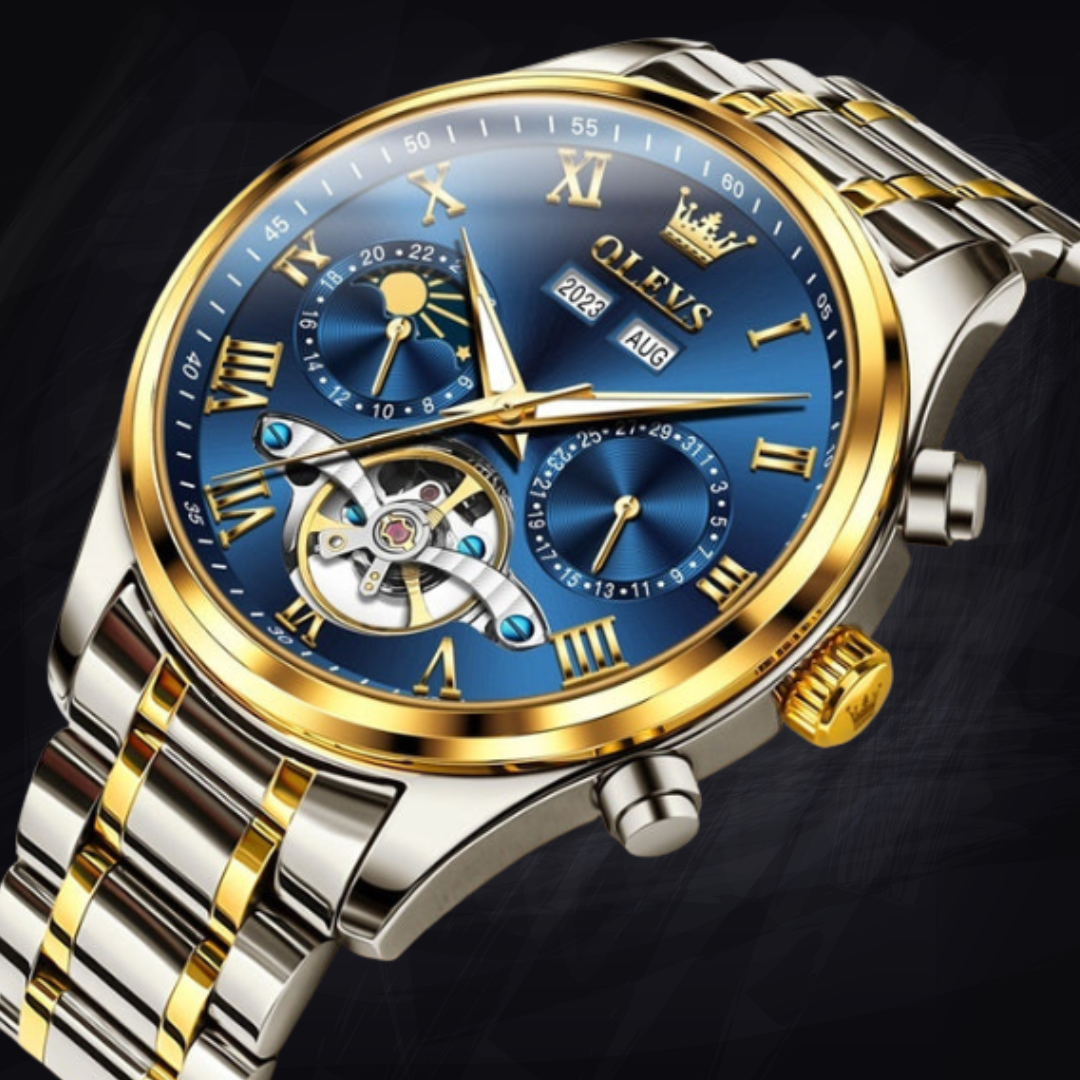 Men's Business Waterproof Simple Multi-functional Mechanical Watch