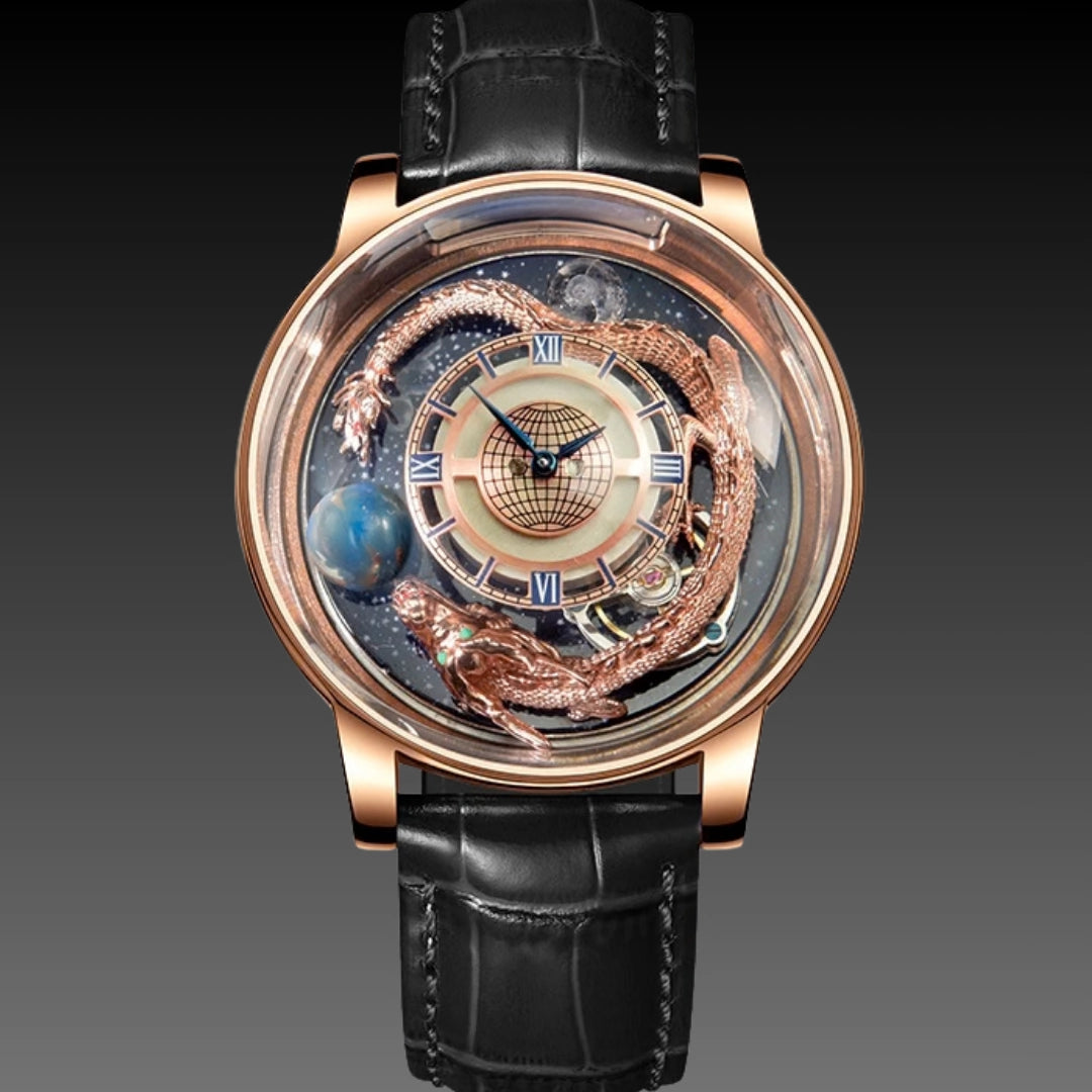 Men's Fashion Tourbillon Good Luck Comes Watch