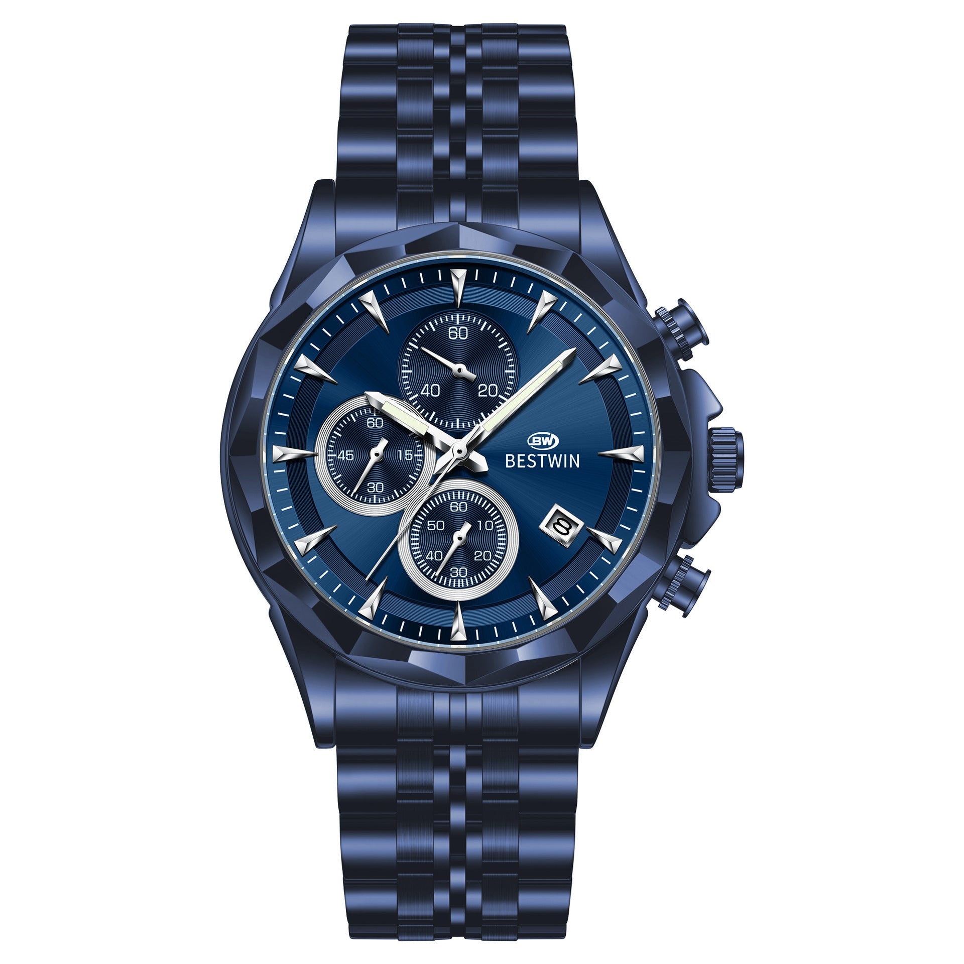 Mens Luminous Six-hand Personalized Watch Stylish And Eye-catching