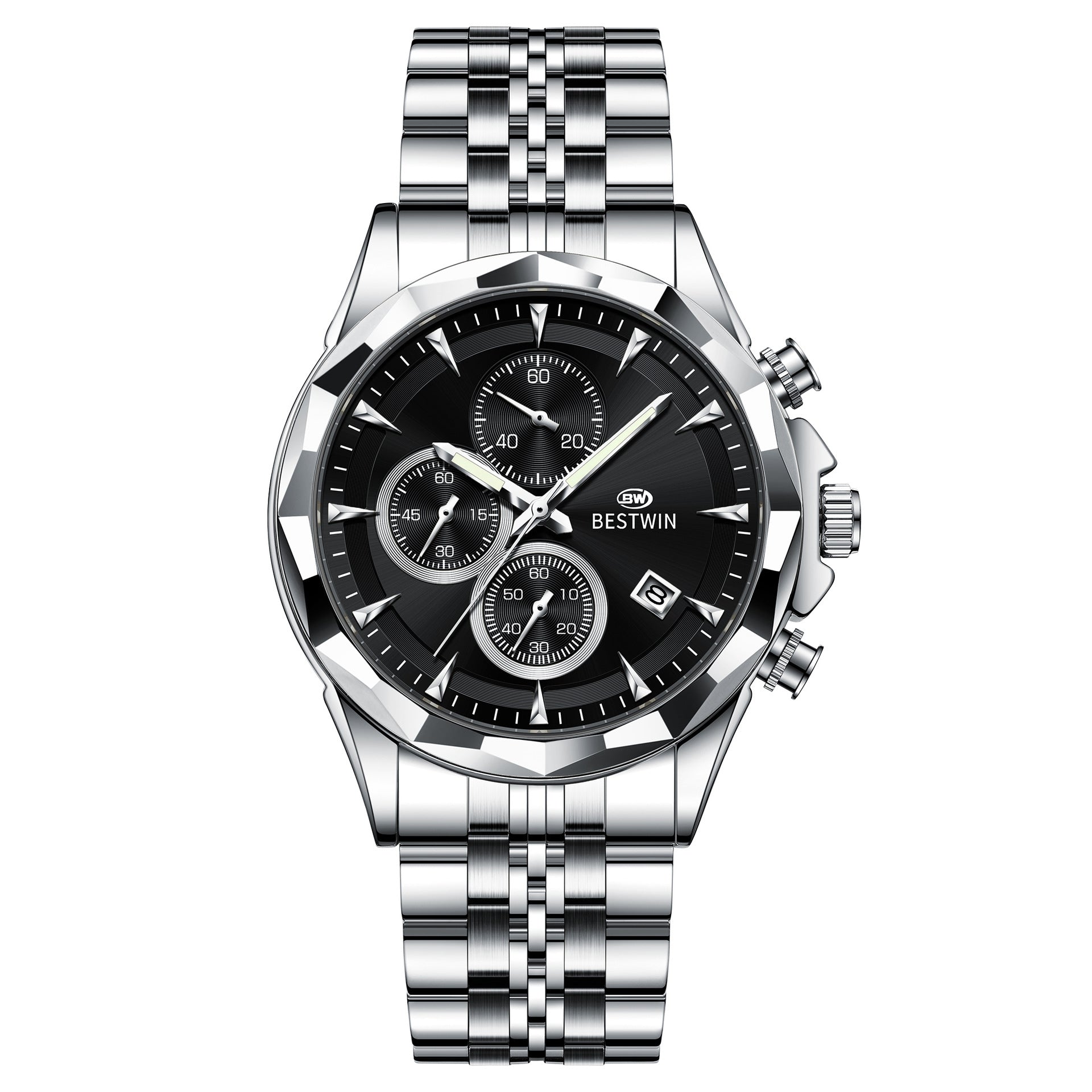 Mens Luminous Six-hand Personalized Watch Stylish And Eye-catching