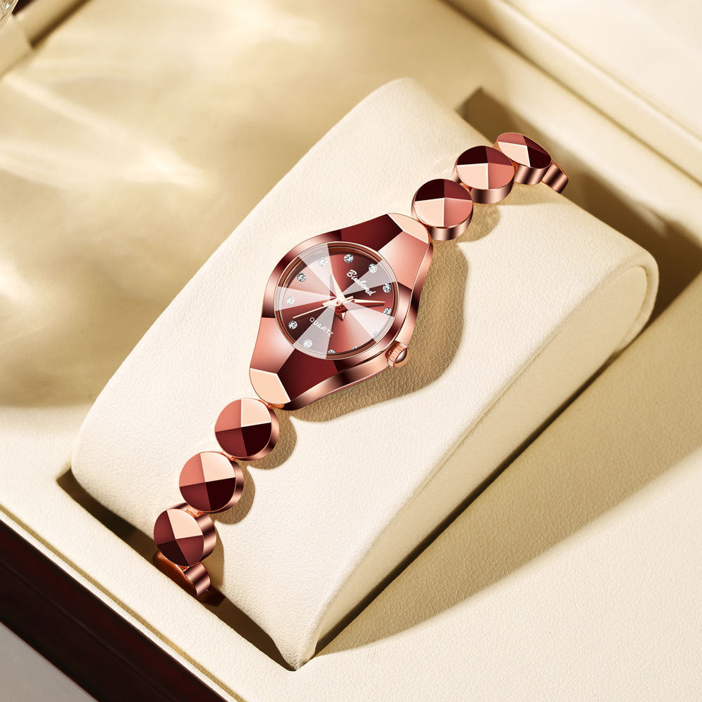 Luxury Vintage Square Watch: 26mm High-Grade Steel | 10mm Thickness | Waterproof Ladies Quartz