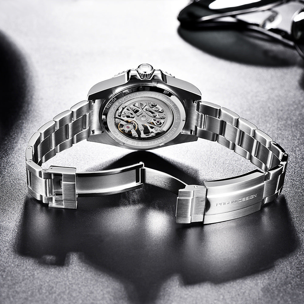 PAGANI Steel Band Mechanical WatchPagani Design Mechanical Watch – 43mm Sapphire Crystal 100M Waterproof Diver