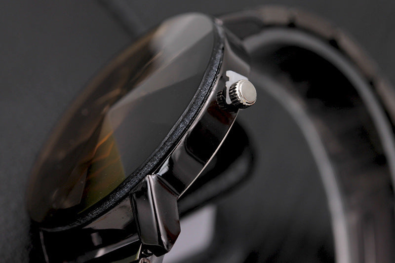 Fashion Gear Compass Turntable Stainless Steel Couple Watches (Men’s & Women’s)