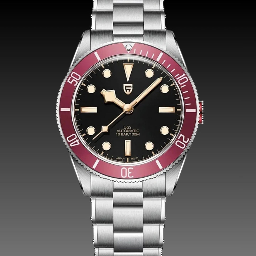 Men's Elite Skeleton Automatic Watch: 42mm Case | No Battery Required | 316L Stainless Steel