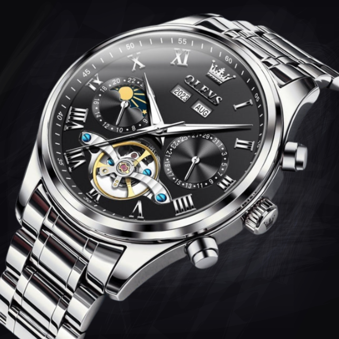 Men's Business Waterproof Simple Multi-functional Mechanical Watch