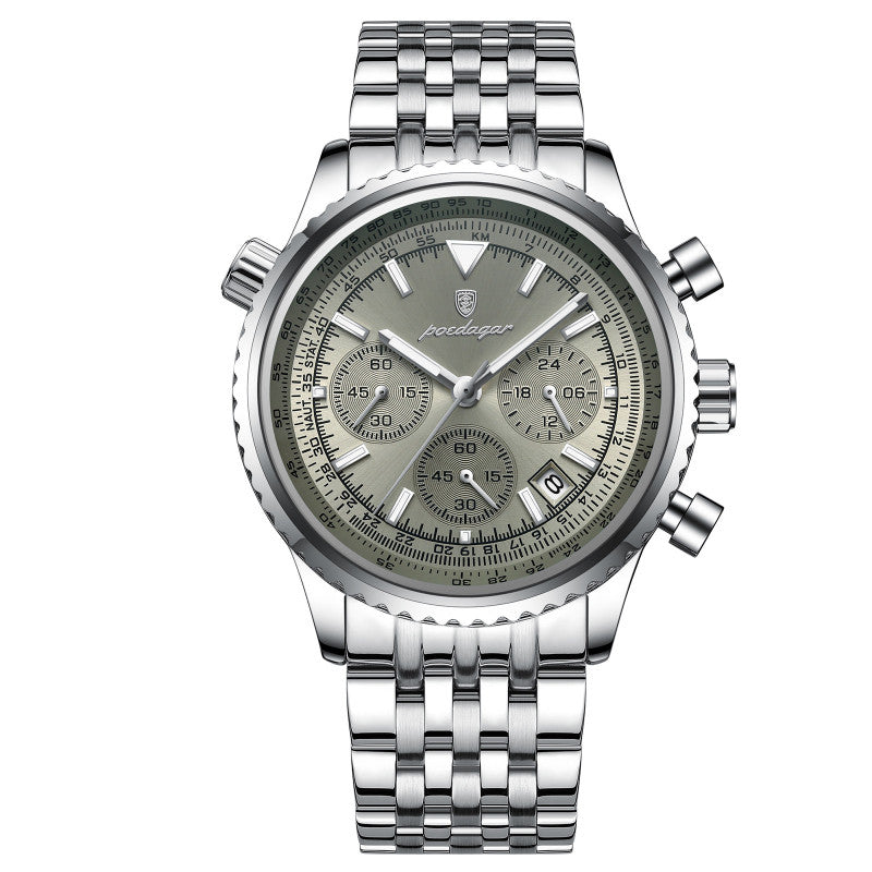 Automatic Mechanical Multi-function High-end Trendy Waterproof Watch Mens And Student Quartz Wristwatch