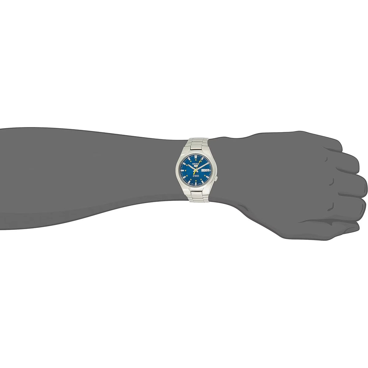 Seiko Men's 5 Automatic SNK615K Blue Stainless-Steel Automatic Dress Watch