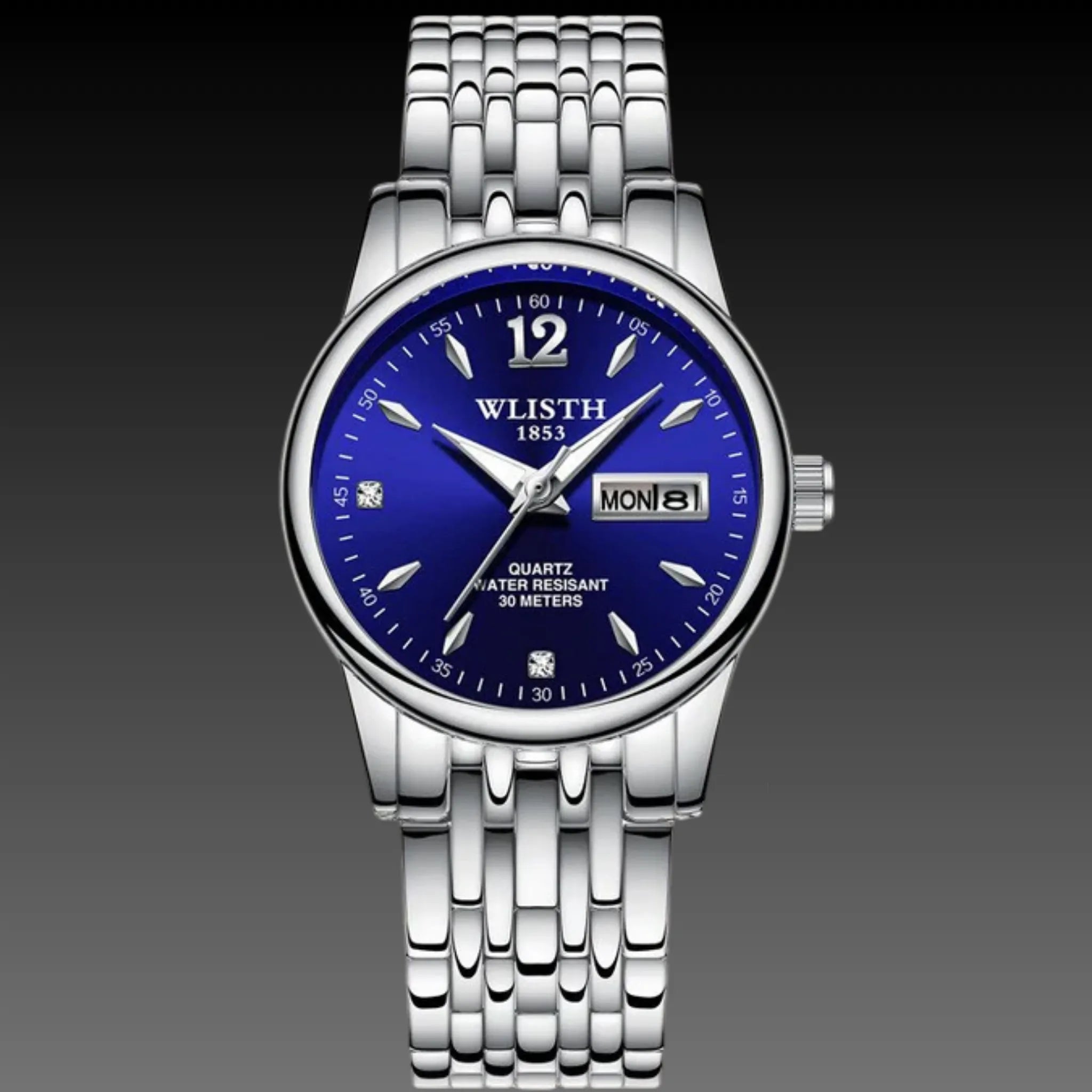 Women's Petite Two-Tone Dress Watch | 25mm Classic Day-Date | Stainless Steel