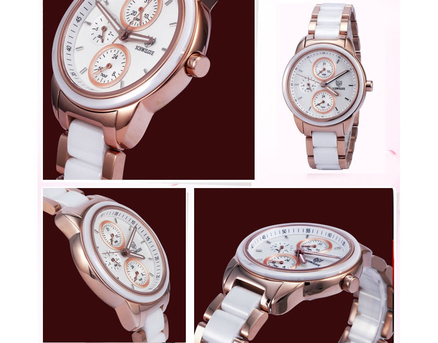 Rose Gold Serpent Watch: 38mm Oval Dial | Flexible Tubogas Bangle | Sapphire Crystal