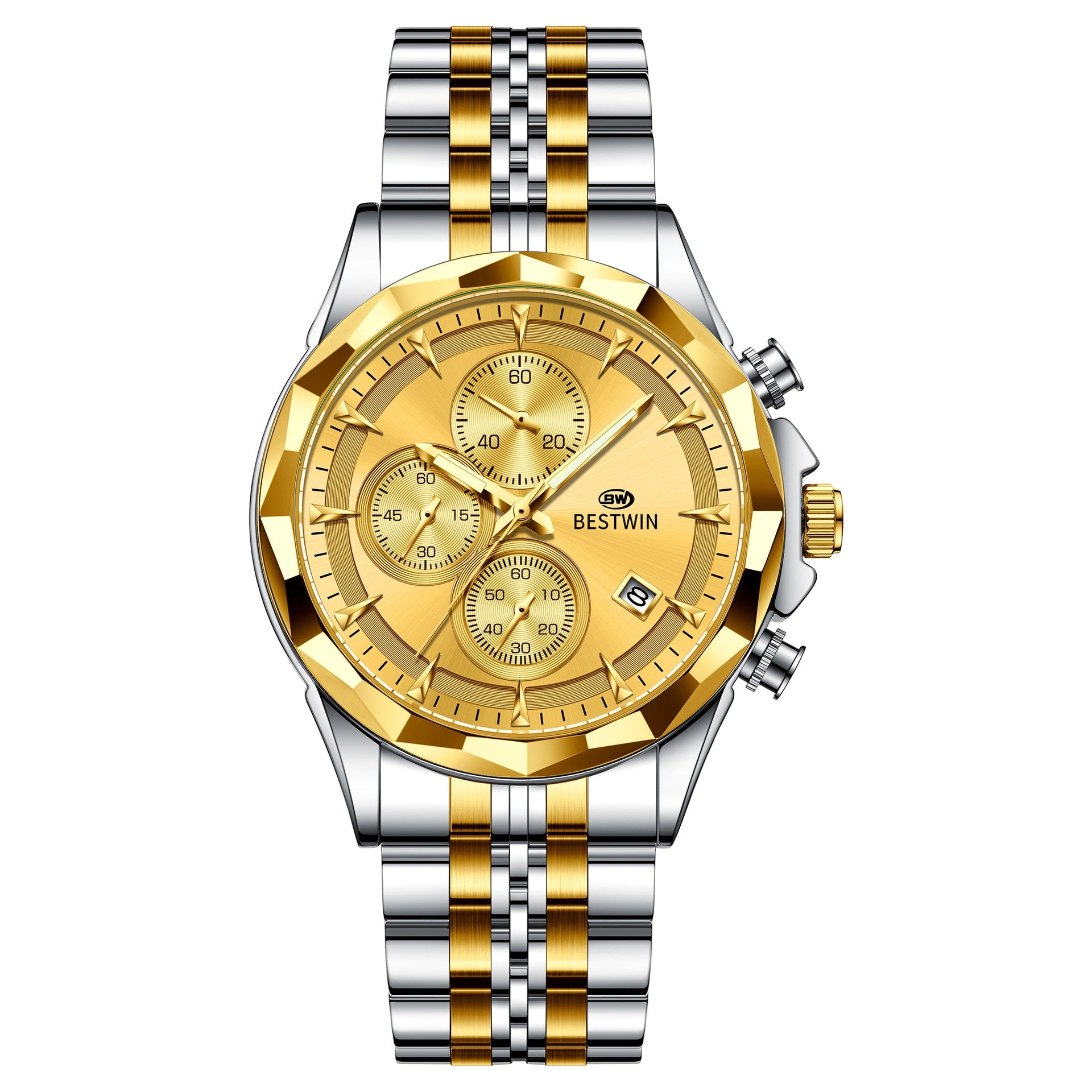 Mens Luminous Six-hand Personalized Watch Stylish And Eye-catching