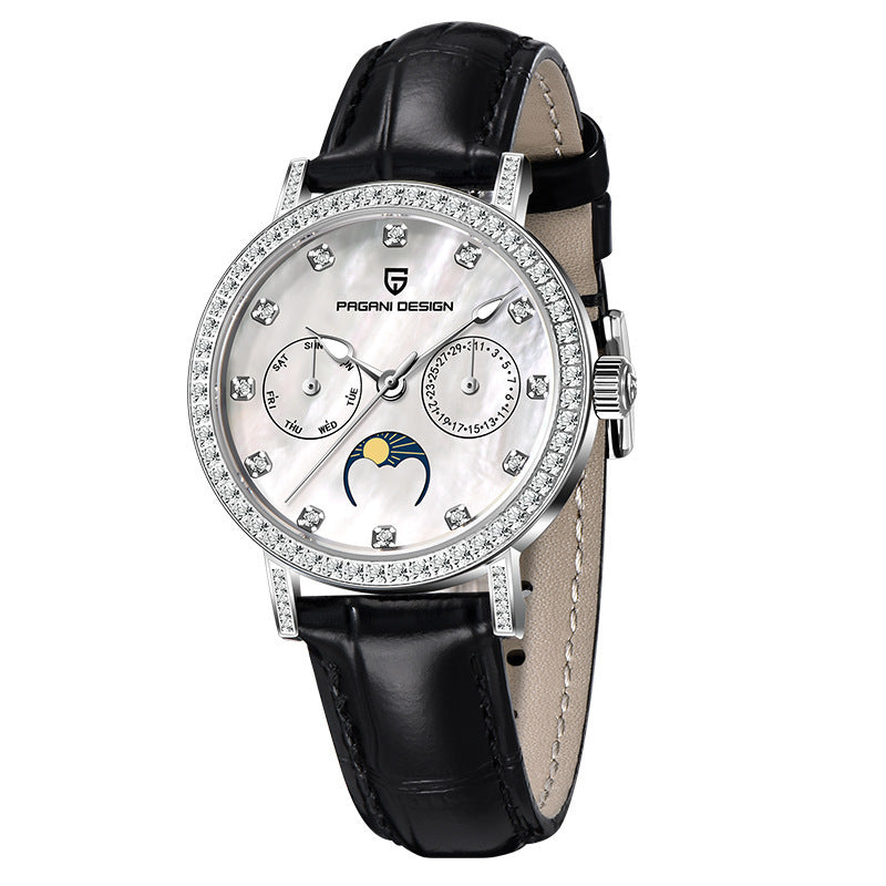 Quartz Women's Watch Multifunctional Waterproof Trend