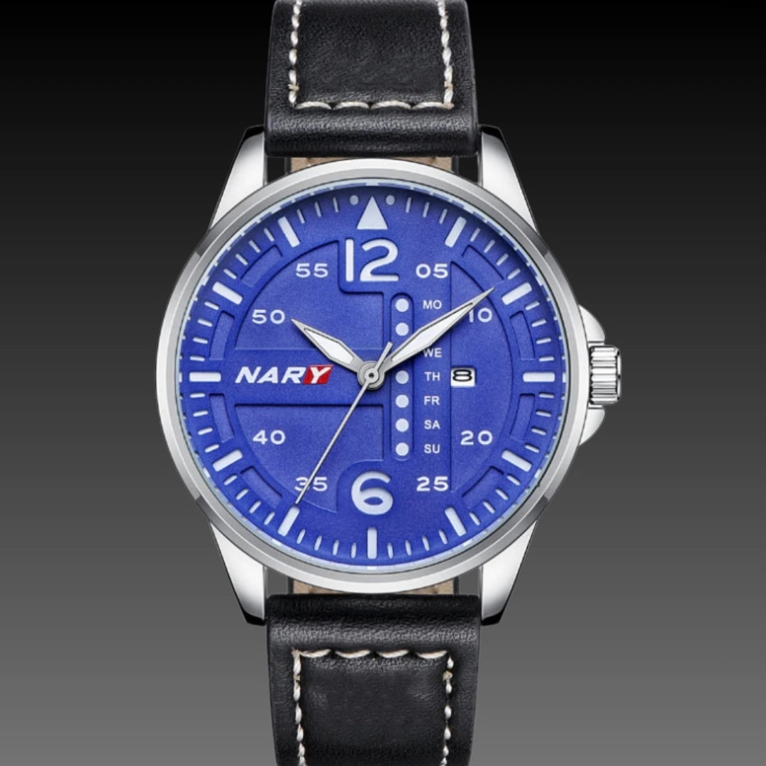 Stylish Sophisticated Dial Water-resistant Quartz Watch For Men