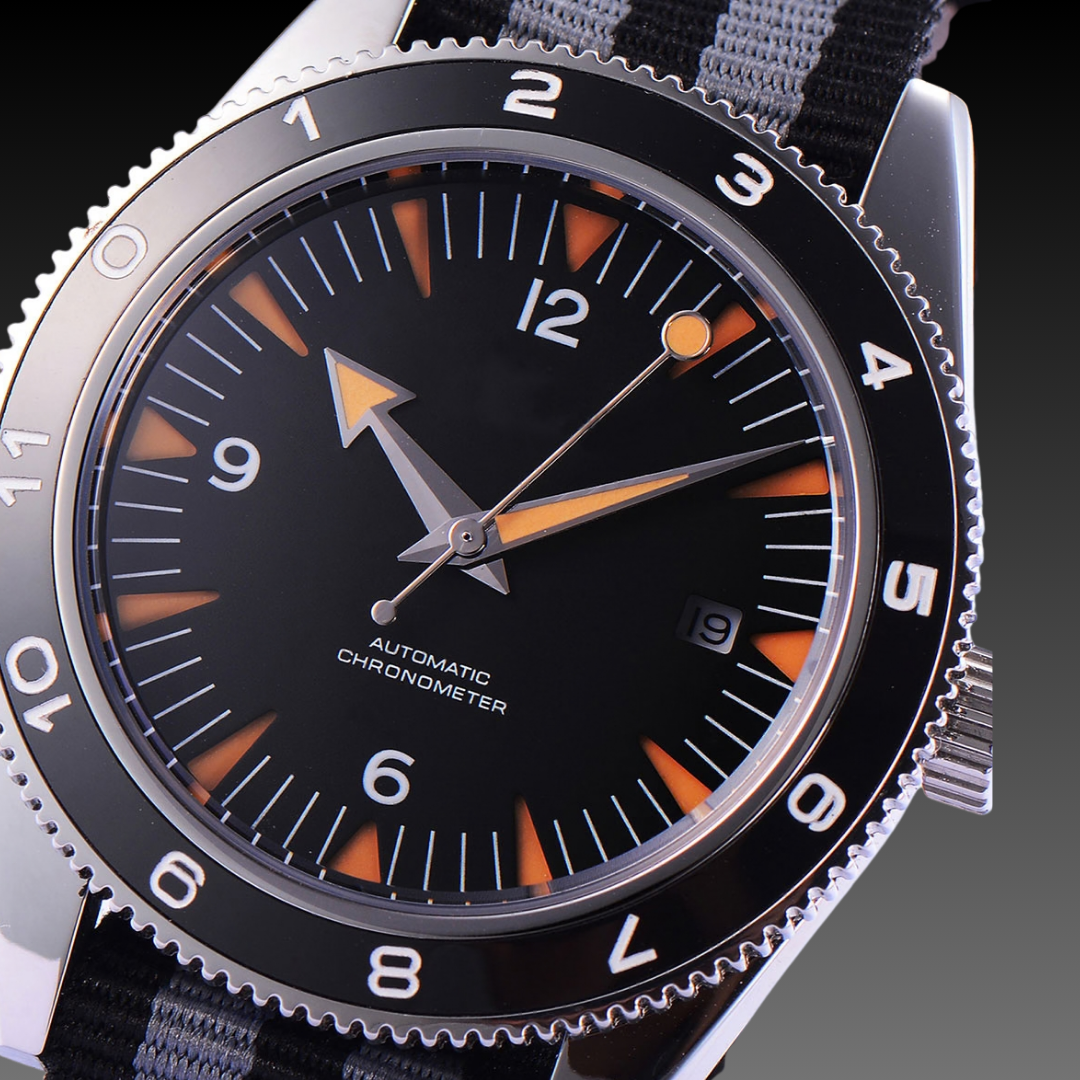 Men's Automatic Mechanical Watch – Sapphire Crystal Luminous Date Canvas Strap