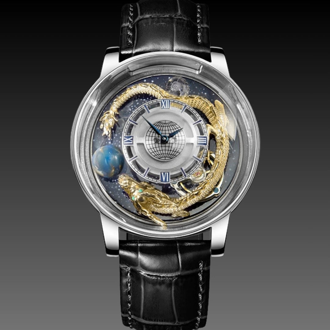 Men's Fashion Tourbillon Good Luck Comes Watch