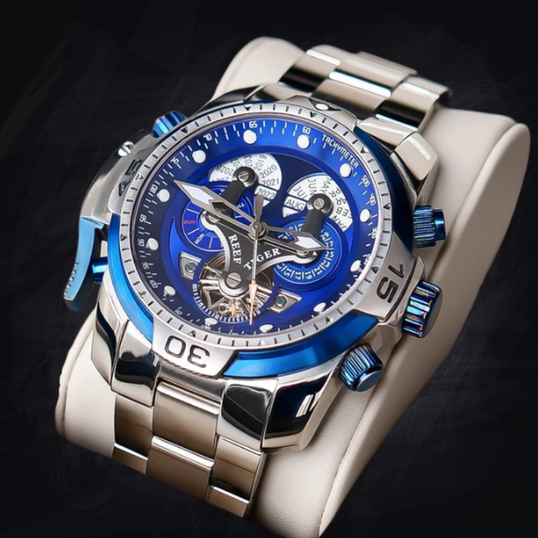 Men's 45mm Avant-Garde Skeleton Watch: 6 Styles | Tonneau Automatic