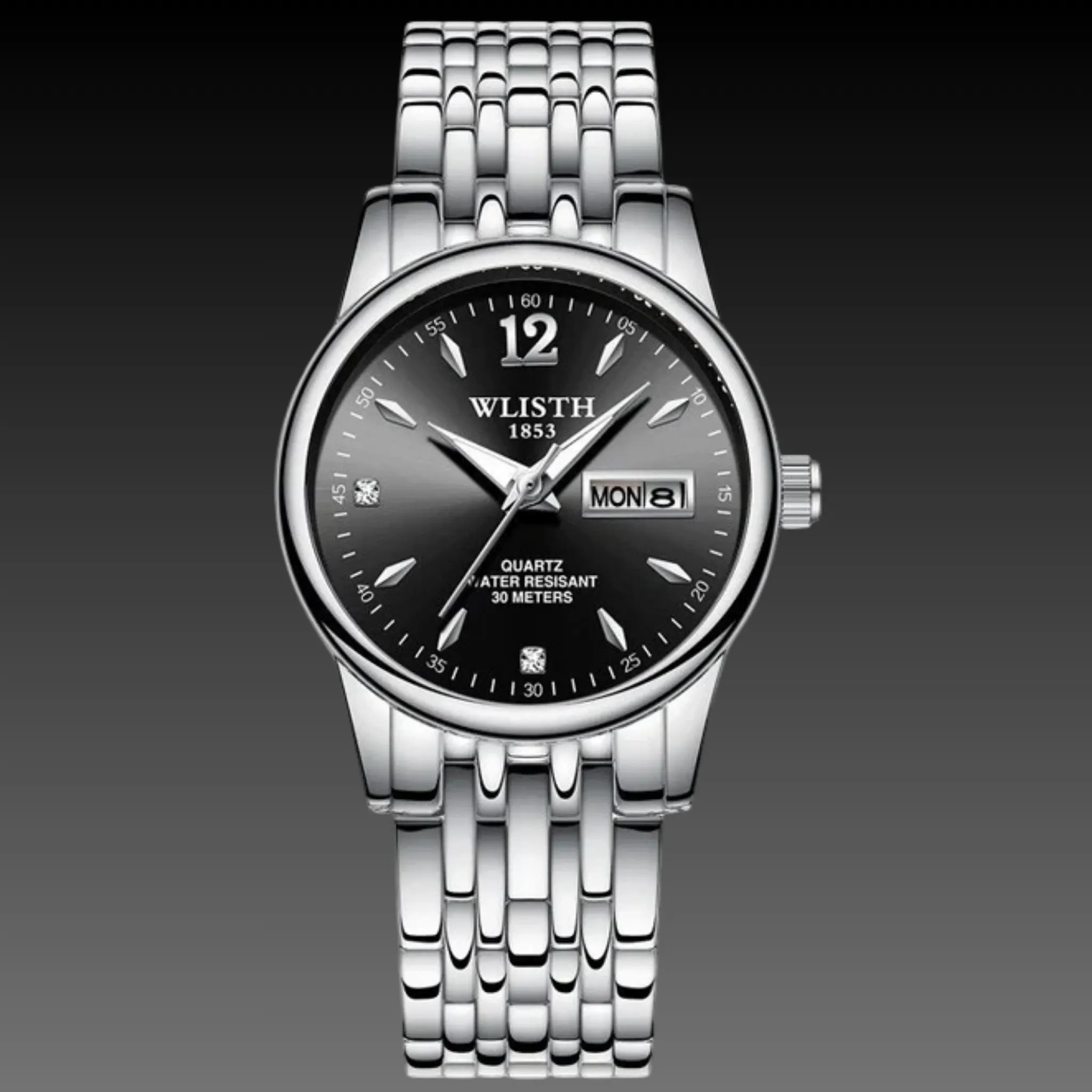 Women's Petite Two-Tone Dress Watch | 25mm Classic Day-Date | Stainless Steel