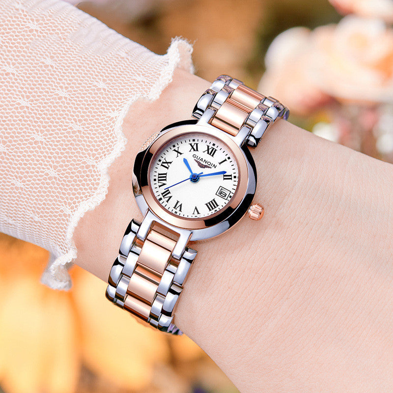 High-End Compact Ladies Watch – Sapphire Crystal, 26mm Petite Dial & Ultra-Slim Stainless Steel Design