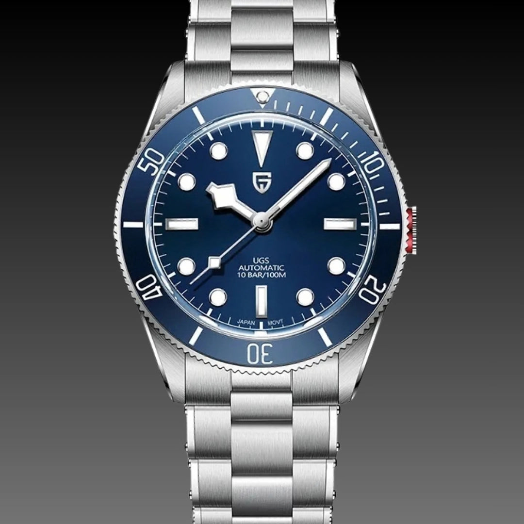 Men's Elite Skeleton Automatic Watch: 42mm Case | No Battery Required | 316L Stainless Steel