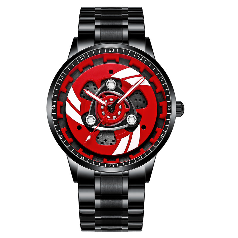 Men's Forged Caliper Spinner Watch: 3D Spinning Rim | JDM & Supercar Edition