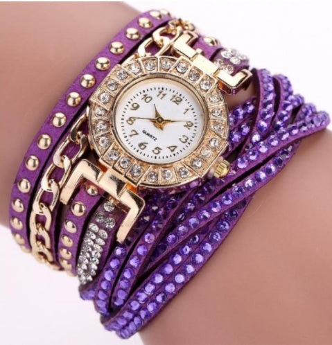 Luxury Braided Twist Watch: 28mm Petite Dial | 8mm Slim | Fashion Quartz Bracelet