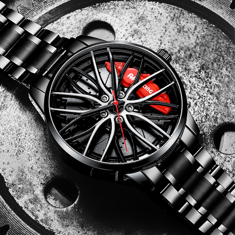 Men's Forged Caliper Spinner Watch: 3D Spinning Rim | JDM & Supercar Edition