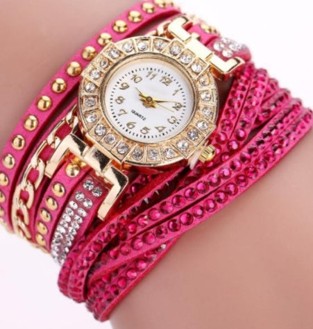 Luxury Braided Twist Watch: 28mm Petite Dial | 8mm Slim | Fashion Quartz Bracelet
