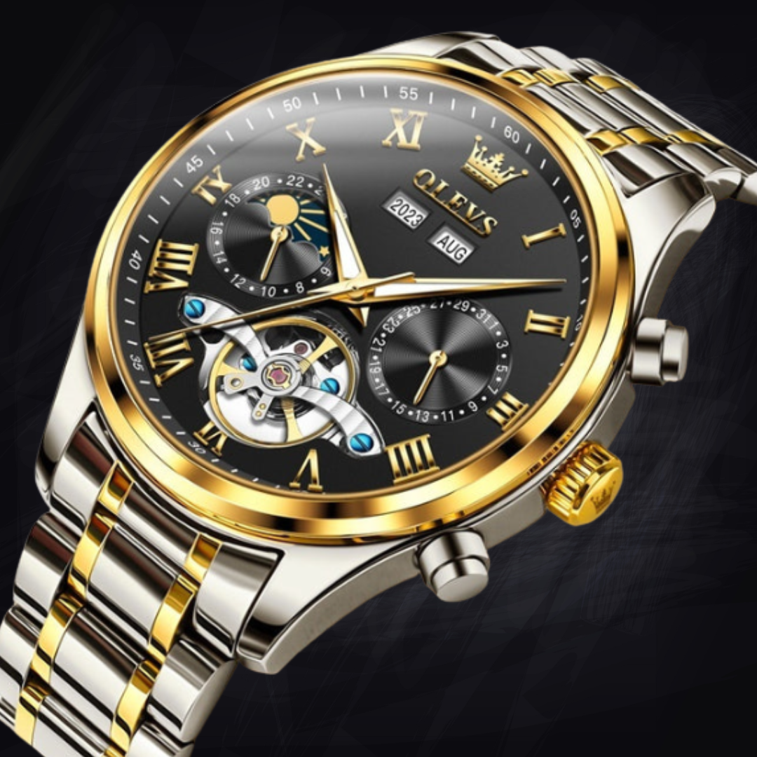 Men's Business Waterproof Simple Multi-functional Mechanical Watch