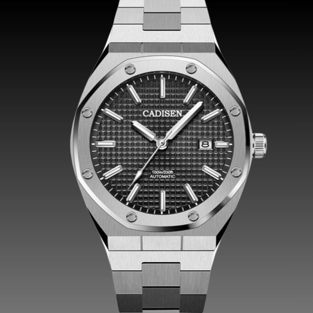Men's 46mm Luxury Automatic Watch – Seiko NH35A Movement with 100M Waterproof Rating (12.5mm Thick)