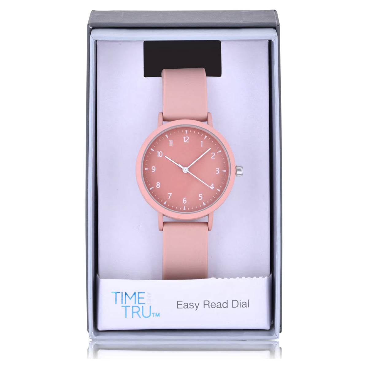 Time and Tru Classic Pink Analog Watch with Soft Silicone Band (42000WML)