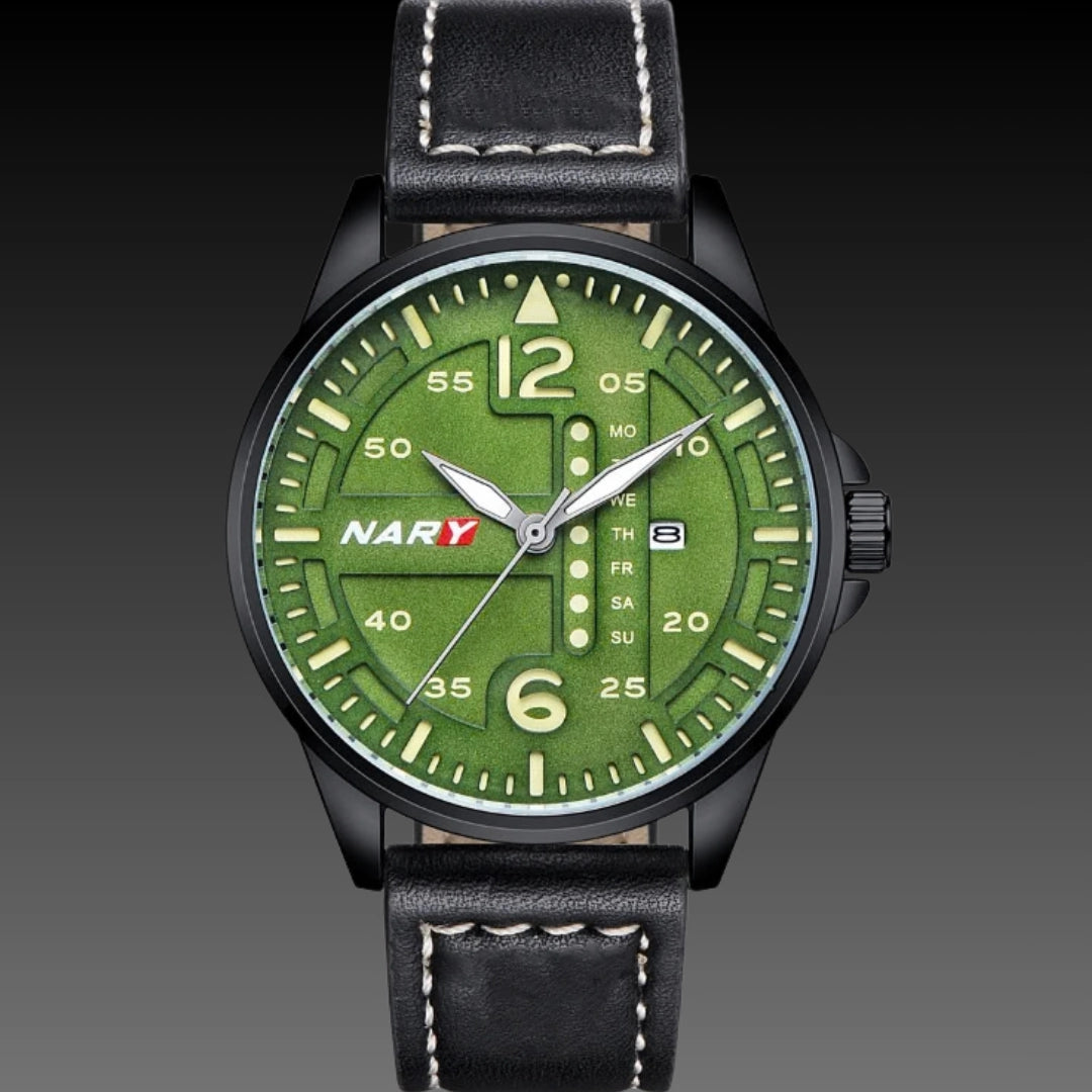 Stylish Sophisticated Dial Water-resistant Quartz Watch For Men