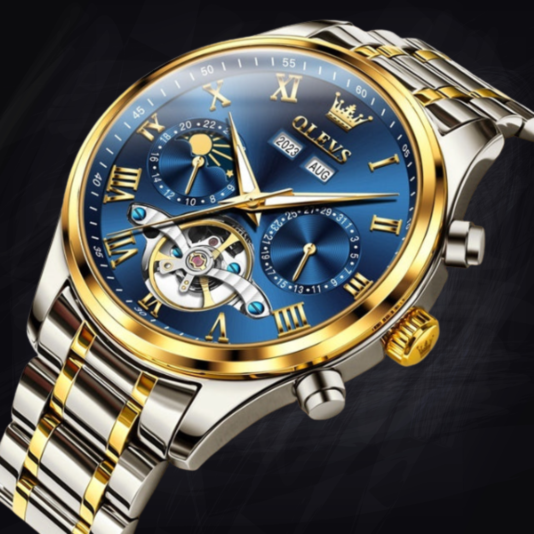 Men's Business Waterproof Simple Multi-functional Mechanical Watch