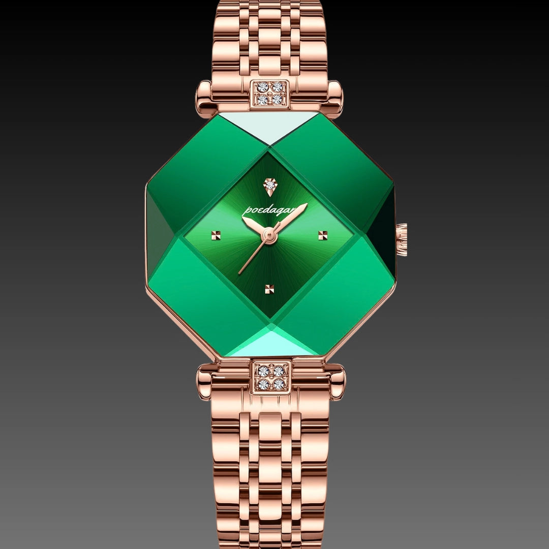 Luxury Waterproof Ladies Quartz Watch: 30mm Rectangular Dial | 6mm Ultra-Slim | 50M Water Resistant