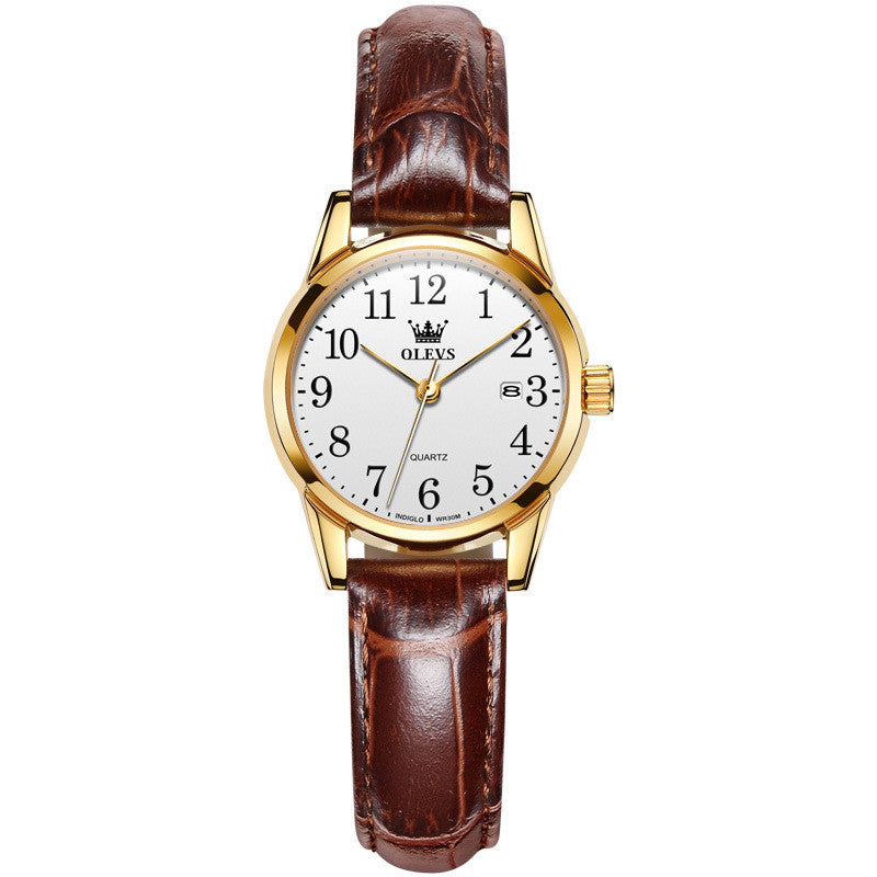Men's 39mm Minimalist Leather Quartz Watch | 9mm Ultra-Slim