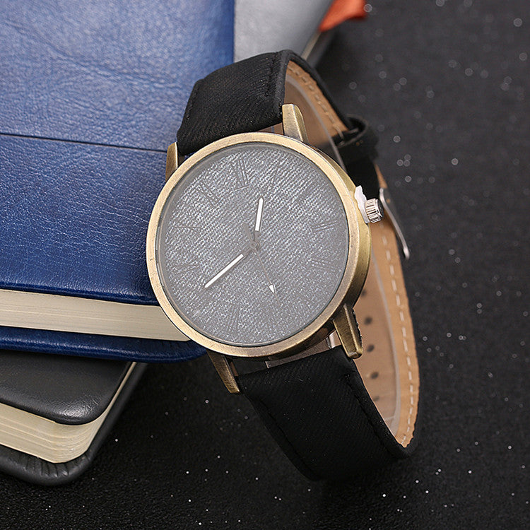 Y2K Denim Wrap Watch: 360mm Double-Tour Strap | 28mm Petite Round Dial | 7mm Ultra-Slim