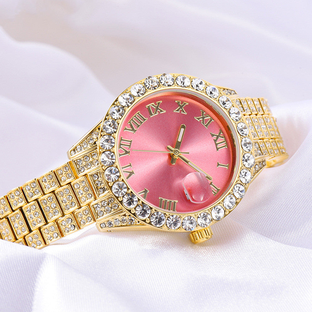 Luxury Two-Tone Ladies Watch: 36mm Sunburst Dial | Crystal Indices | Luminous Hands