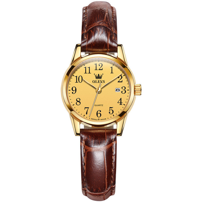 Men's 39mm Minimalist Leather Quartz Watch | 9mm Ultra-Slim
