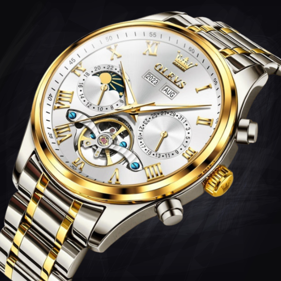 Men's Business Waterproof Simple Multi-functional Mechanical Watch