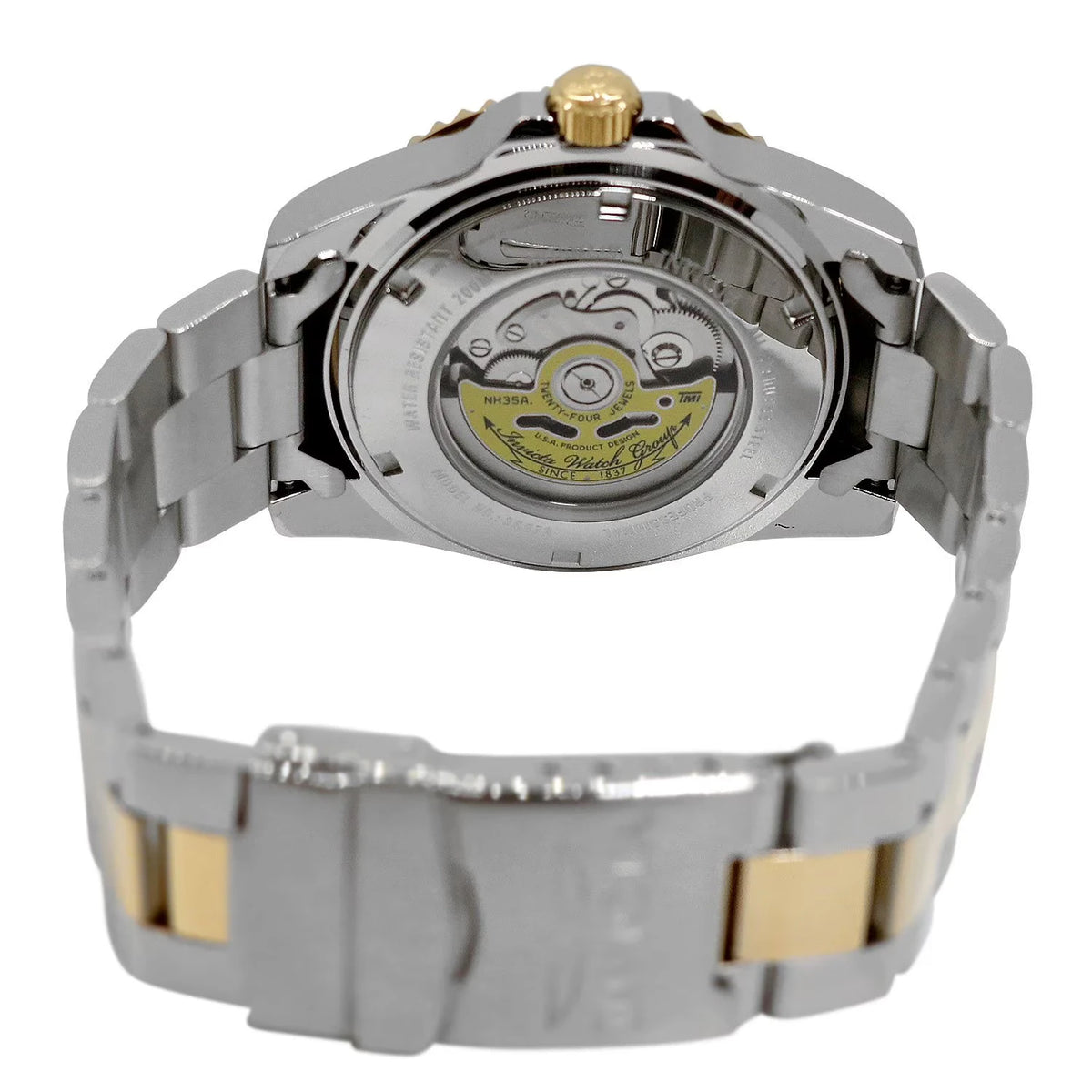 Invicta Men's Pro Diver Automatic 44mm Two Tone, Black dial