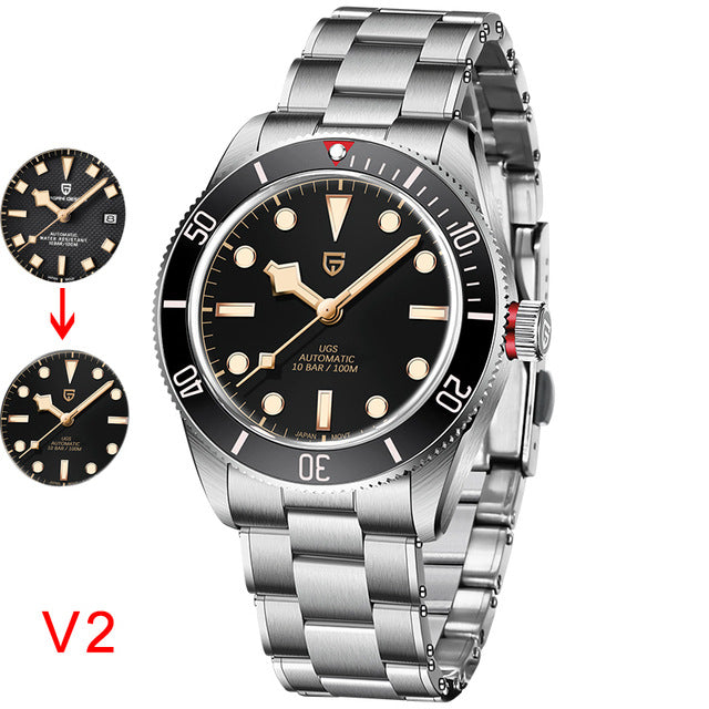 Men's Elite Skeleton Automatic Watch: 42mm Case | No Battery Required | 316L Stainless Steel