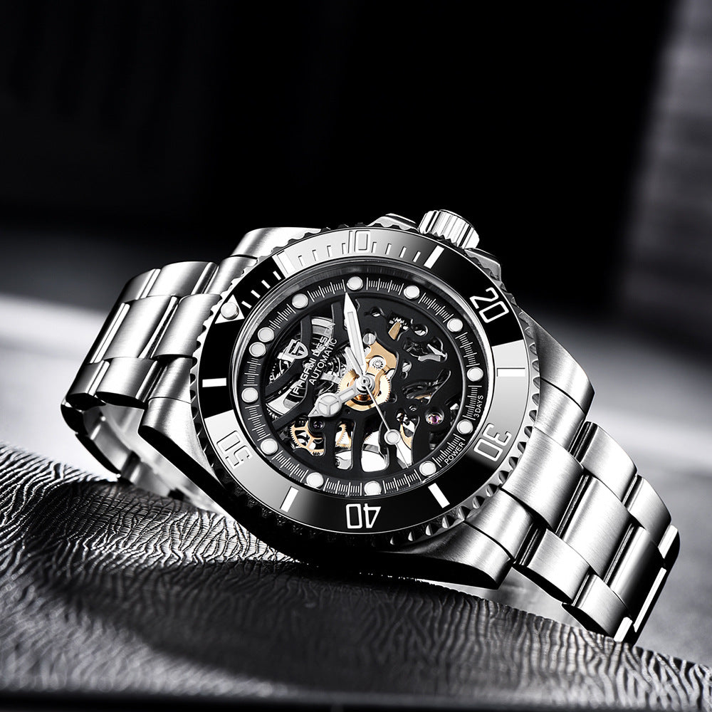 PAGANI Steel Band Mechanical WatchPagani Design Mechanical Watch – 43mm Sapphire Crystal 100M Waterproof Diver