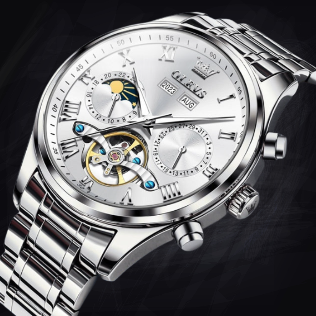 Men's Business Waterproof Simple Multi-functional Mechanical Watch