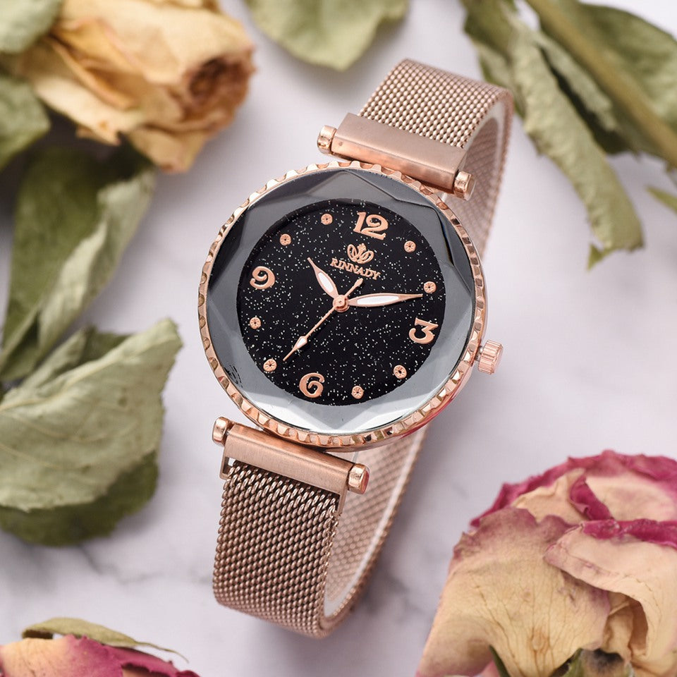 Women’s Quartz Bracelet Watch with Magnet Buckle (36mm Case, 5 Colors)