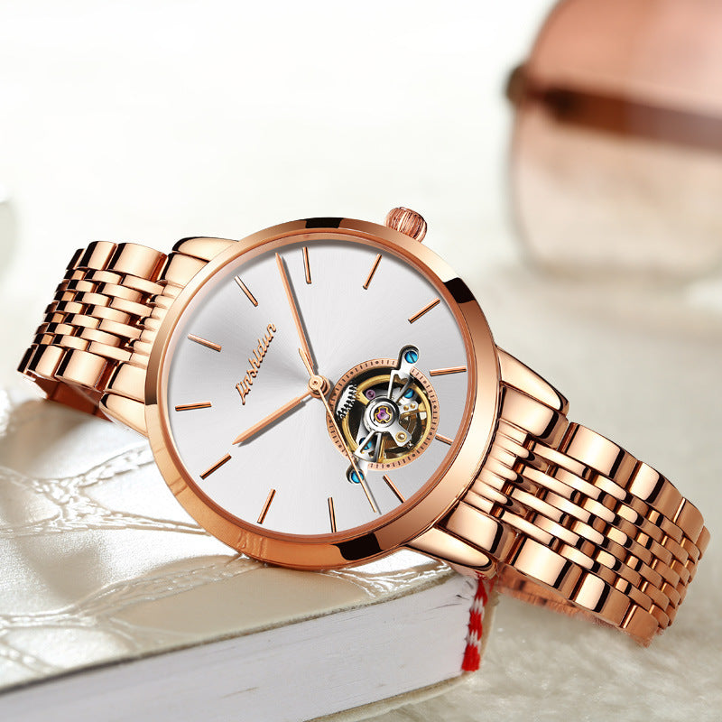 Hollow simple waterproof ladies watch