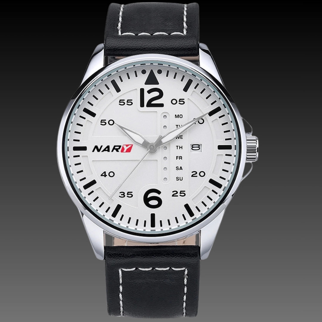 Stylish Sophisticated Dial Water-resistant Quartz Watch For Men